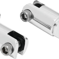 Kuryakyn 2-1/4in Stirrup Heel Rest Extenders Chrome