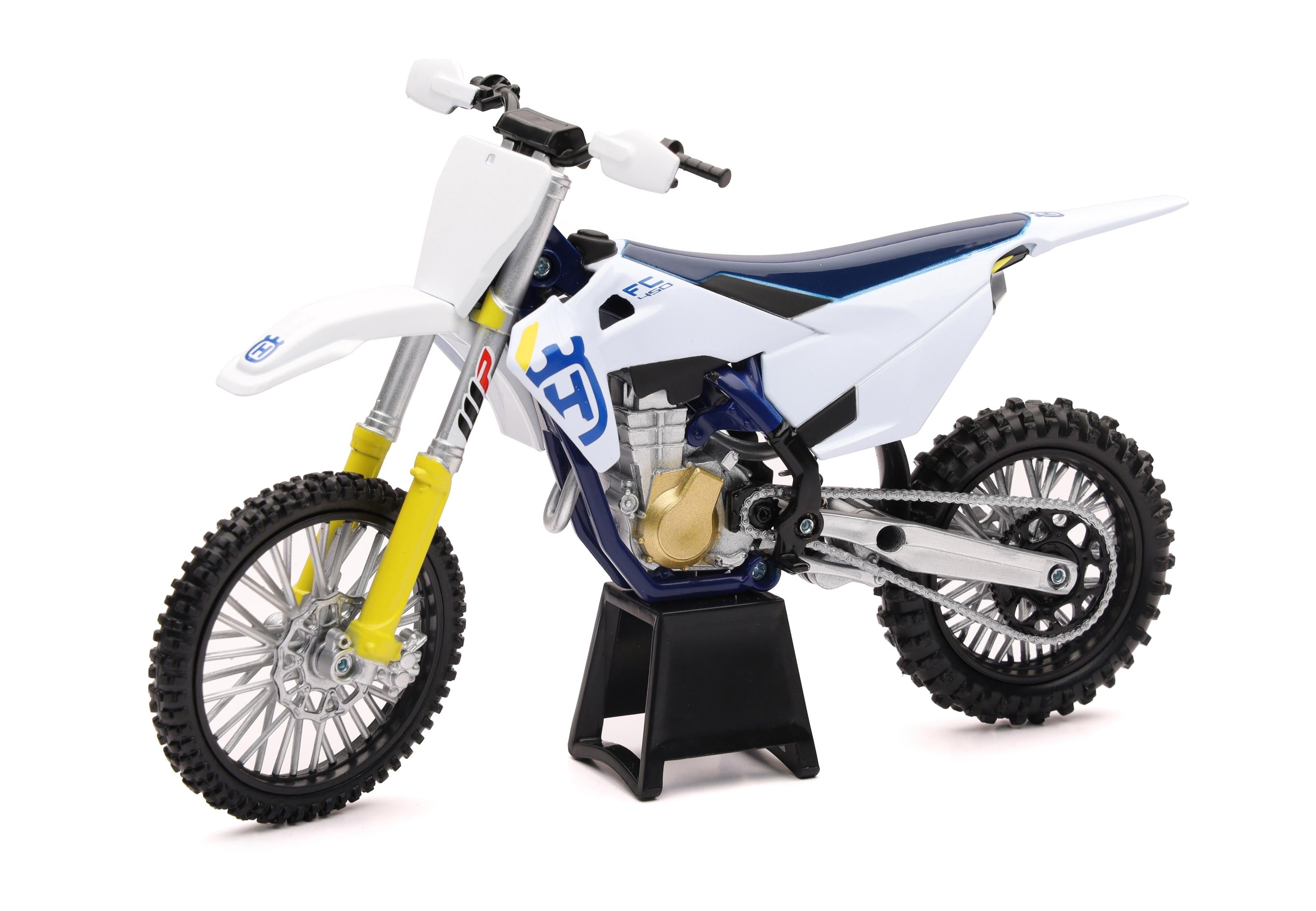 New-ray 1:12 Scale Husqvarna Fc450 Motocross Bike - Apparel Collection