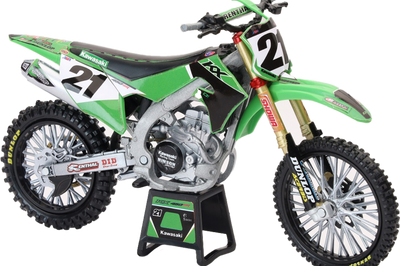 New-ray 1:12 Scale Kawasaki Factory Team Kx450f Jason Anderson #21 - Apparel Collection