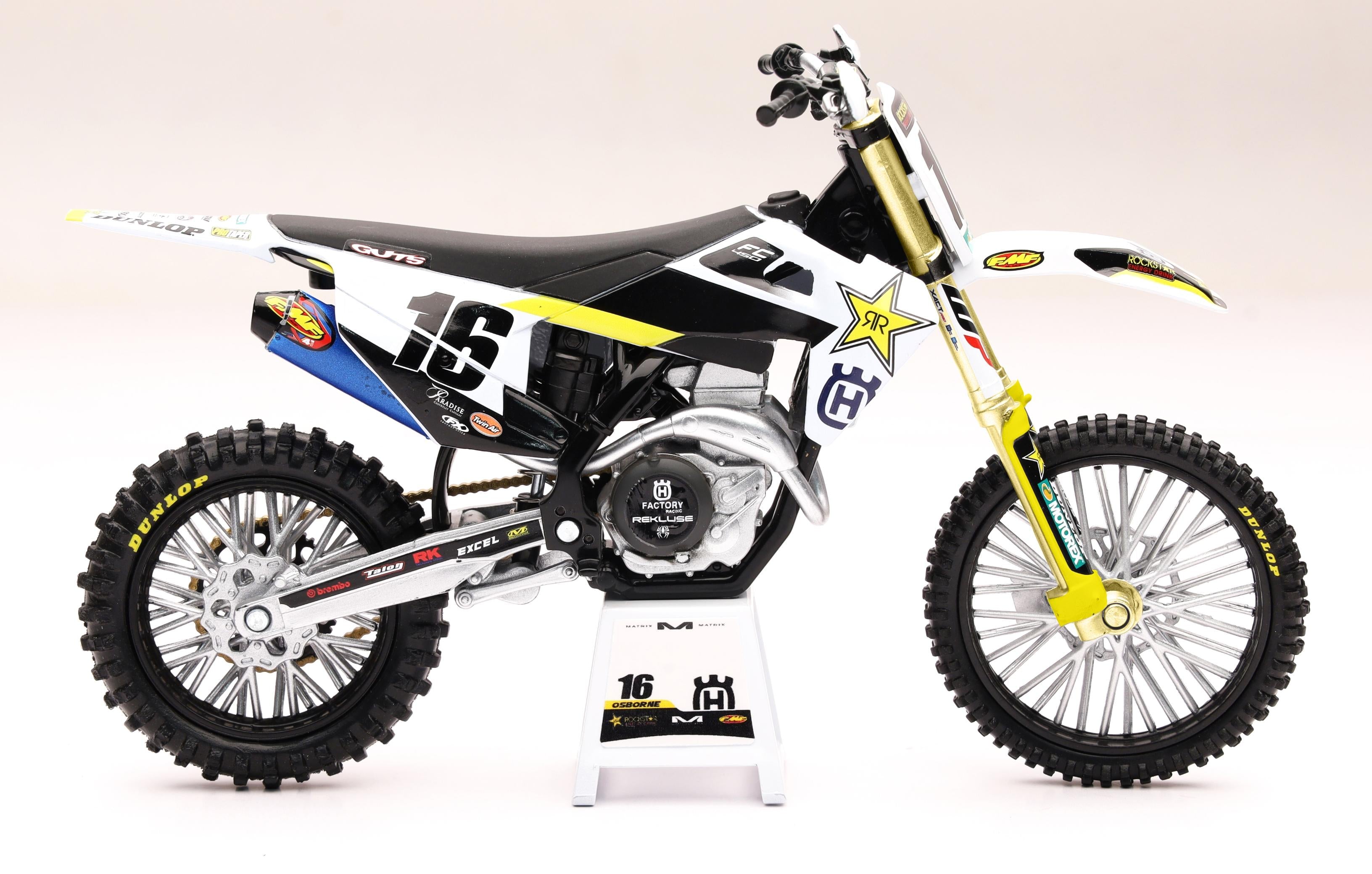New-ray 1:12 Scale Rockstar Husqvarna Zach Osborne #16 - Apparel Collection