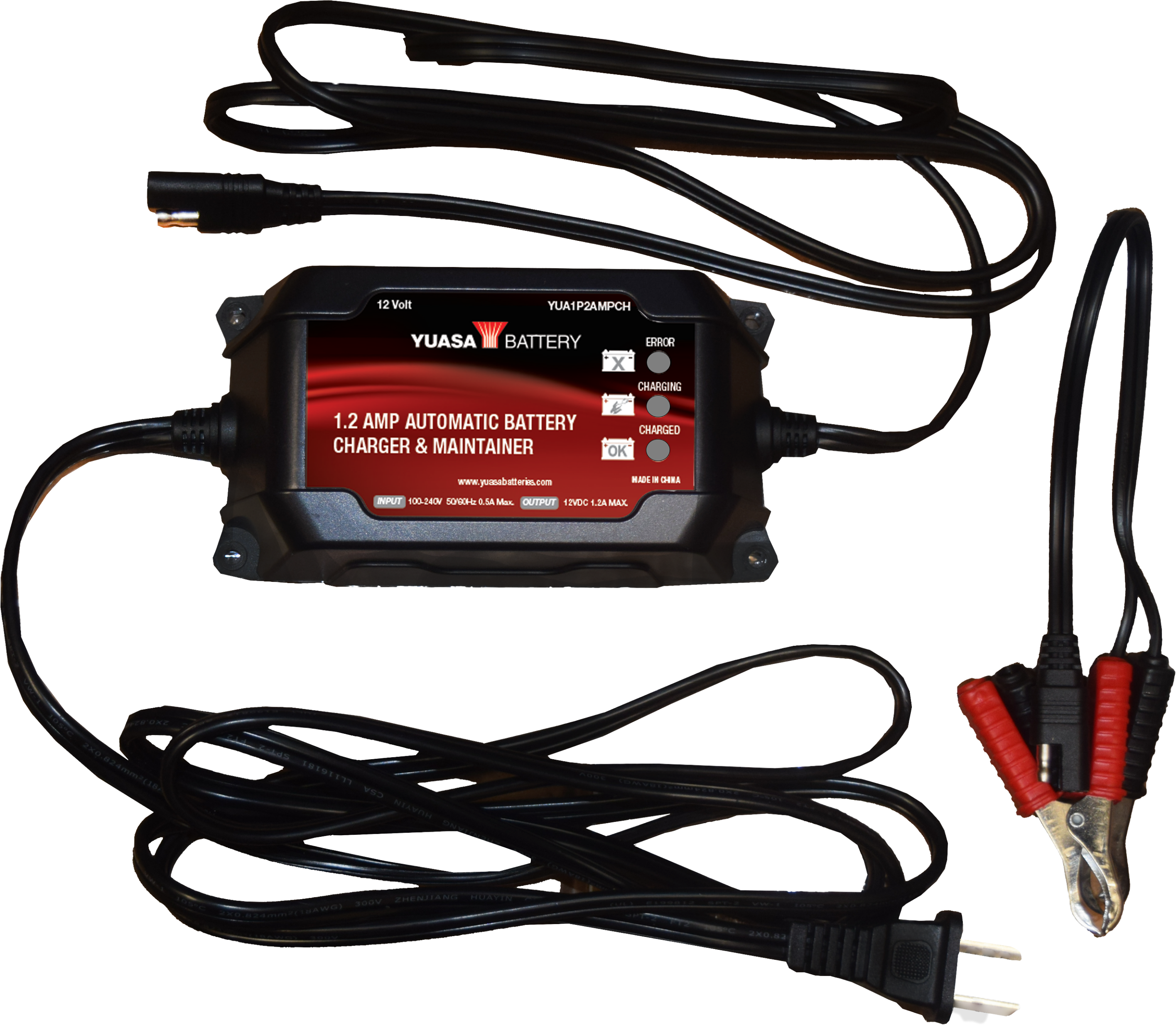Yuasa 1.2 Amp Charger & Maintainer (12v) - Watercraft Collection