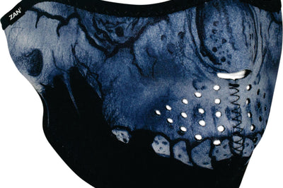 Zan 1/2 Face Mask Midnight Skull - Harddrive Products