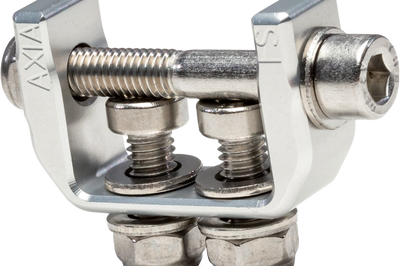 Axia 1.25’’ Square Tube Strap Clamp Chrome - Offroad Collection