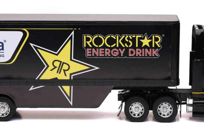 New-ray 1:32 Scale Rockstar Husqvarna Racing Transporter Rig - Apparel Collection