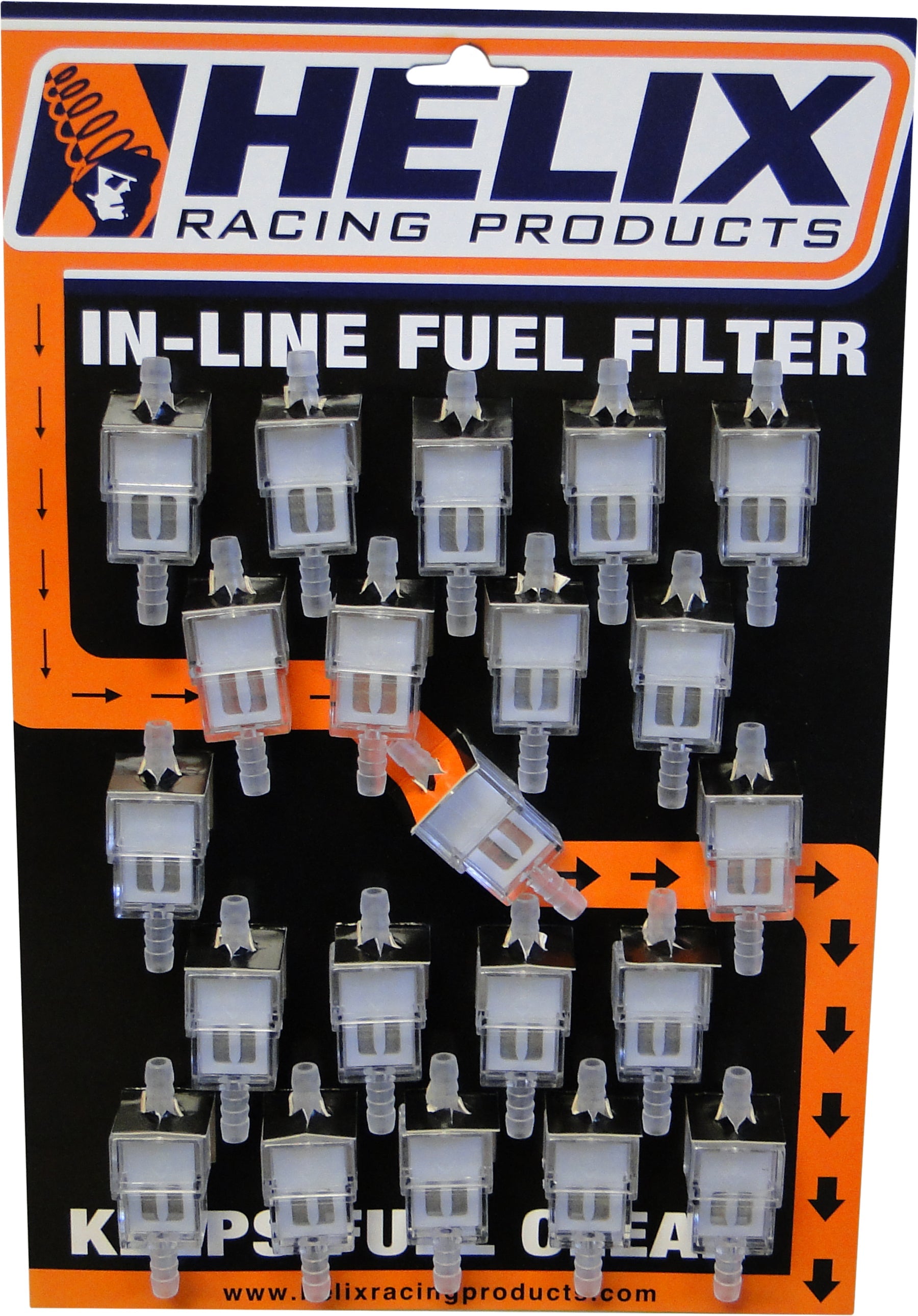 Helix 1/4’’ Fuel Filters 21/pk W/display Card - Watercraft Collection