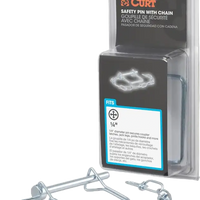 Curt 1/4’’ Safety Pin With 12’’ Chain 2-3/4’’ Length - Watercraft Collection