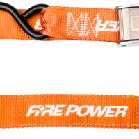 FIRE POWER 1.5’’ Tie Down Soft Orange 2/Pk