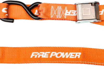 FIRE POWER 1.5’’ Tie Down Soft Orange 2/Pk
