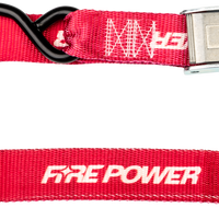 FIRE POWER 1.5’’ Tie Down Soft Red 2/Pk