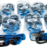 Fire Power 1’’ Tie-down Blue W/soft Tie 2/pk - Black - Street Collection