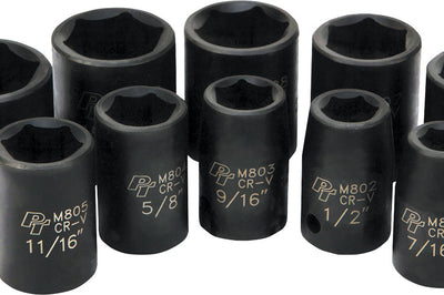 Performance Tool 10 Pc 1/2’’ Sae Imp Skt Set Shallow - Watercraft Collection