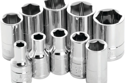 Performance Tool 10 Pc 1/4’’ Met Socket Set Shallow - Watercraft Collection