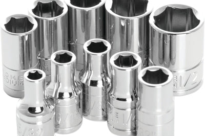 Performance Tool 10 Pc 1/4’’ Sae Socket Set Shallow - Watercraft Collection