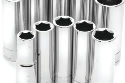 Performance Tool 10 Pc 3/8’’ Met Socket Set Deep - Watercraft Collection