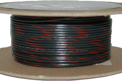 Namz Custom Cycle 100’ Spool 20-gauge Wire (black/red Stripe) - Watercraft Collection