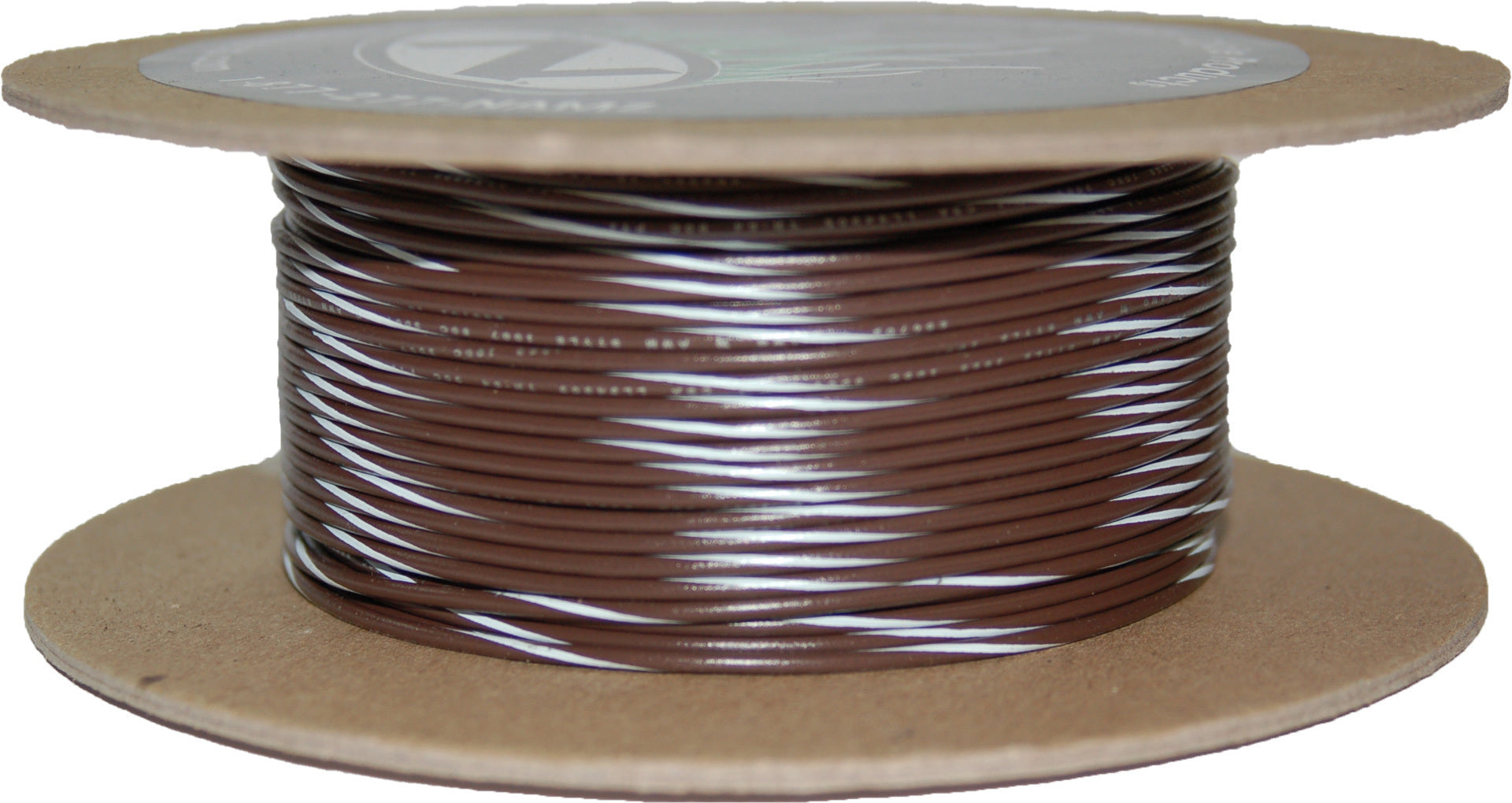 Namz Custom Cycle 100’ Spool 20-gauge Wire (brown/white Stripe) - Watercraft Collection
