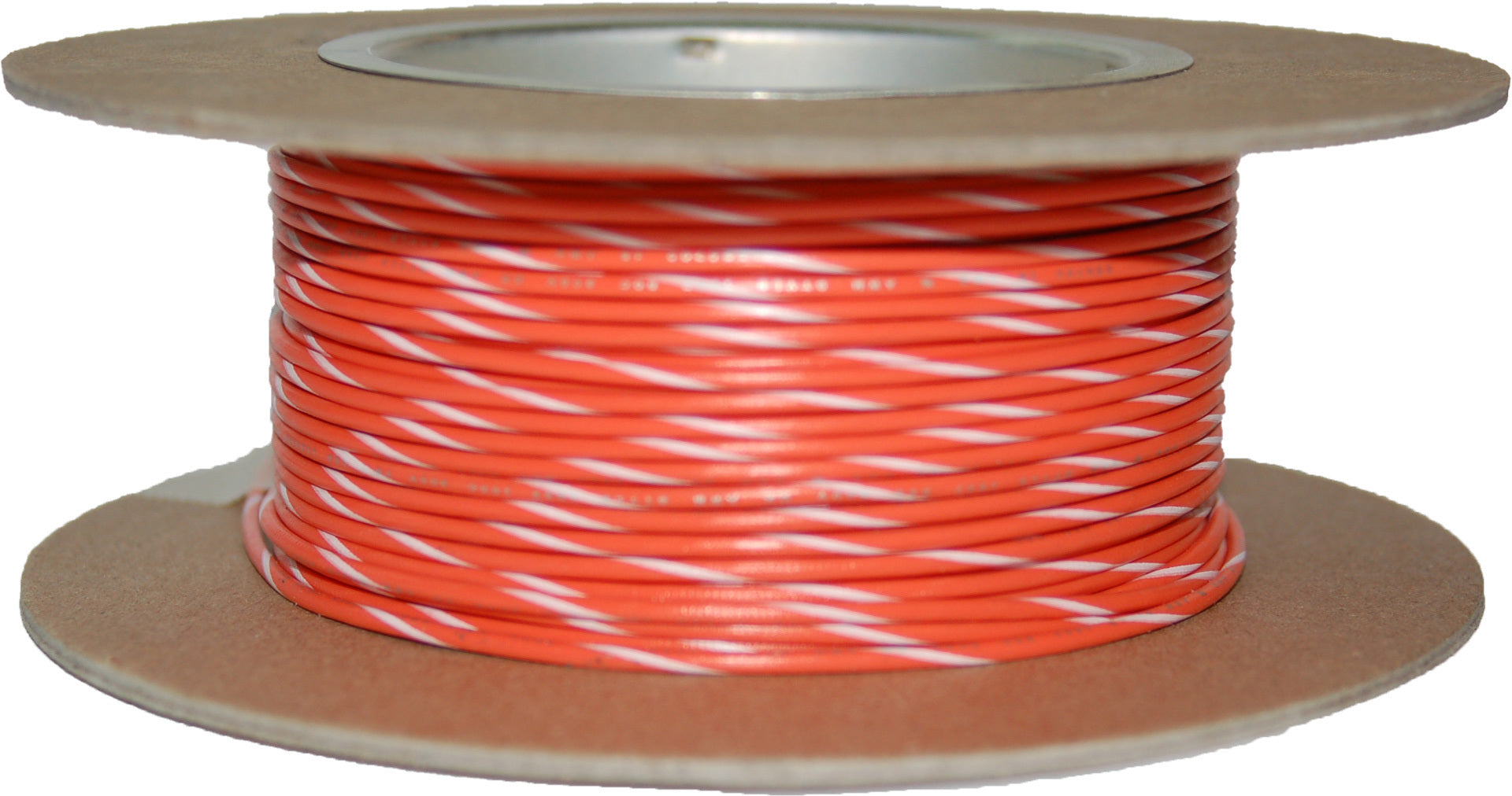 Namz Custom Cycle 100’ Spool 20-gauge Wire (orange/white Stripe) - Watercraft Collection