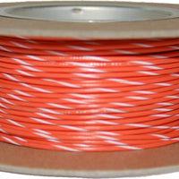 Namz Custom Cycle 100’ Spool 20-gauge Wire (orange/white Stripe) - Watercraft Collection