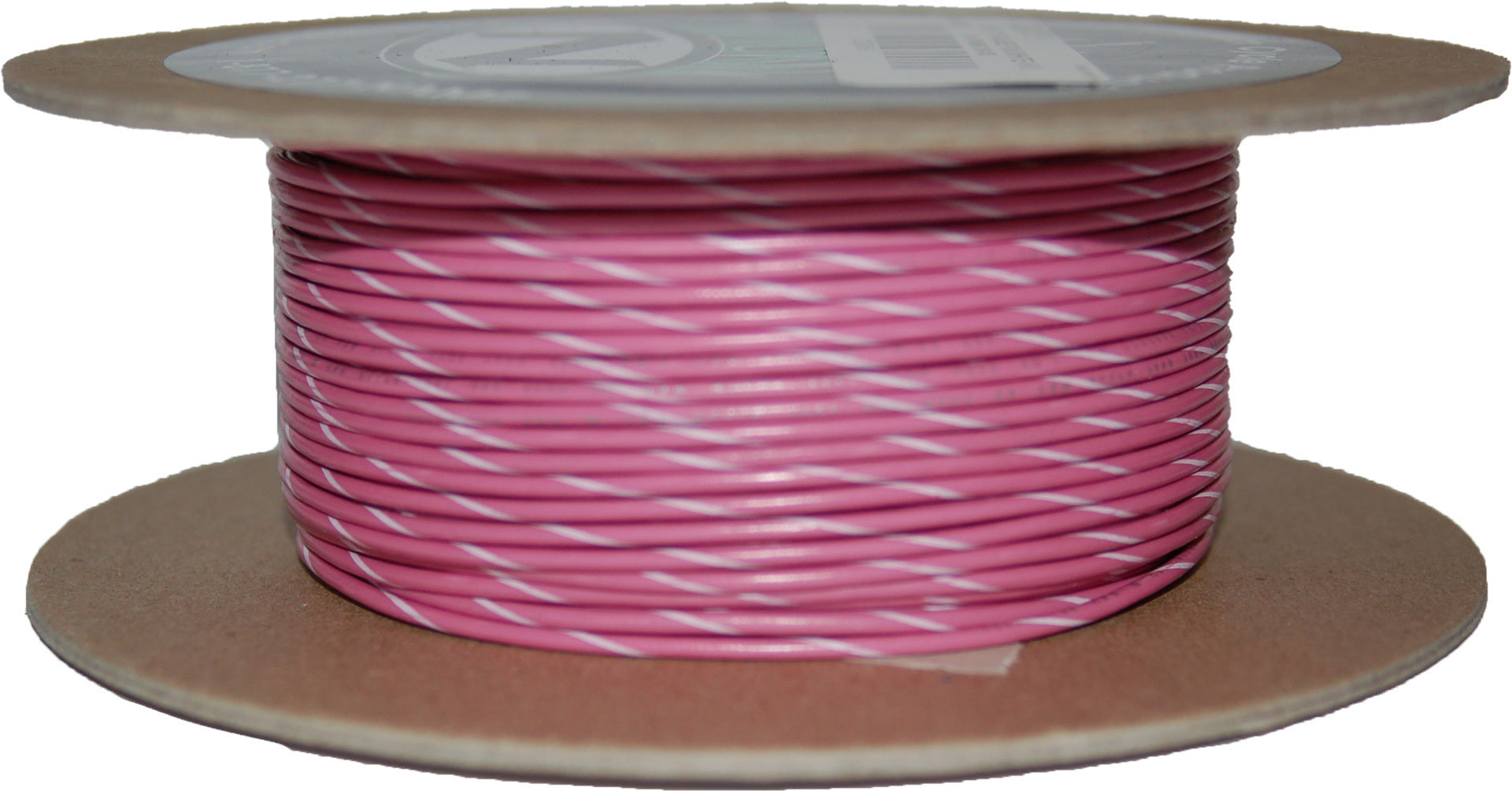 Namz Custom Cycle 100’ Spool 20-gauge Wire (pink/white Stripe) - Watercraft Collection