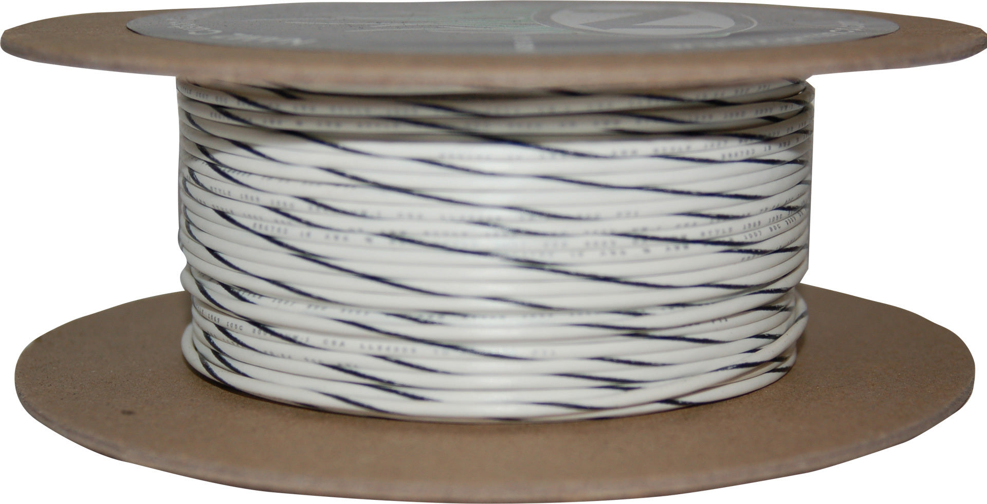 Namz Custom Cycle 100’ Spool 20-gauge Wire (white/black Stripe) - Watercraft Collection