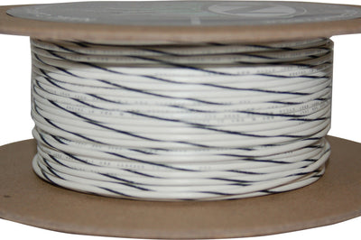 Namz Custom Cycle 100’ Spool 20-gauge Wire (white/black Stripe) - Watercraft Collection