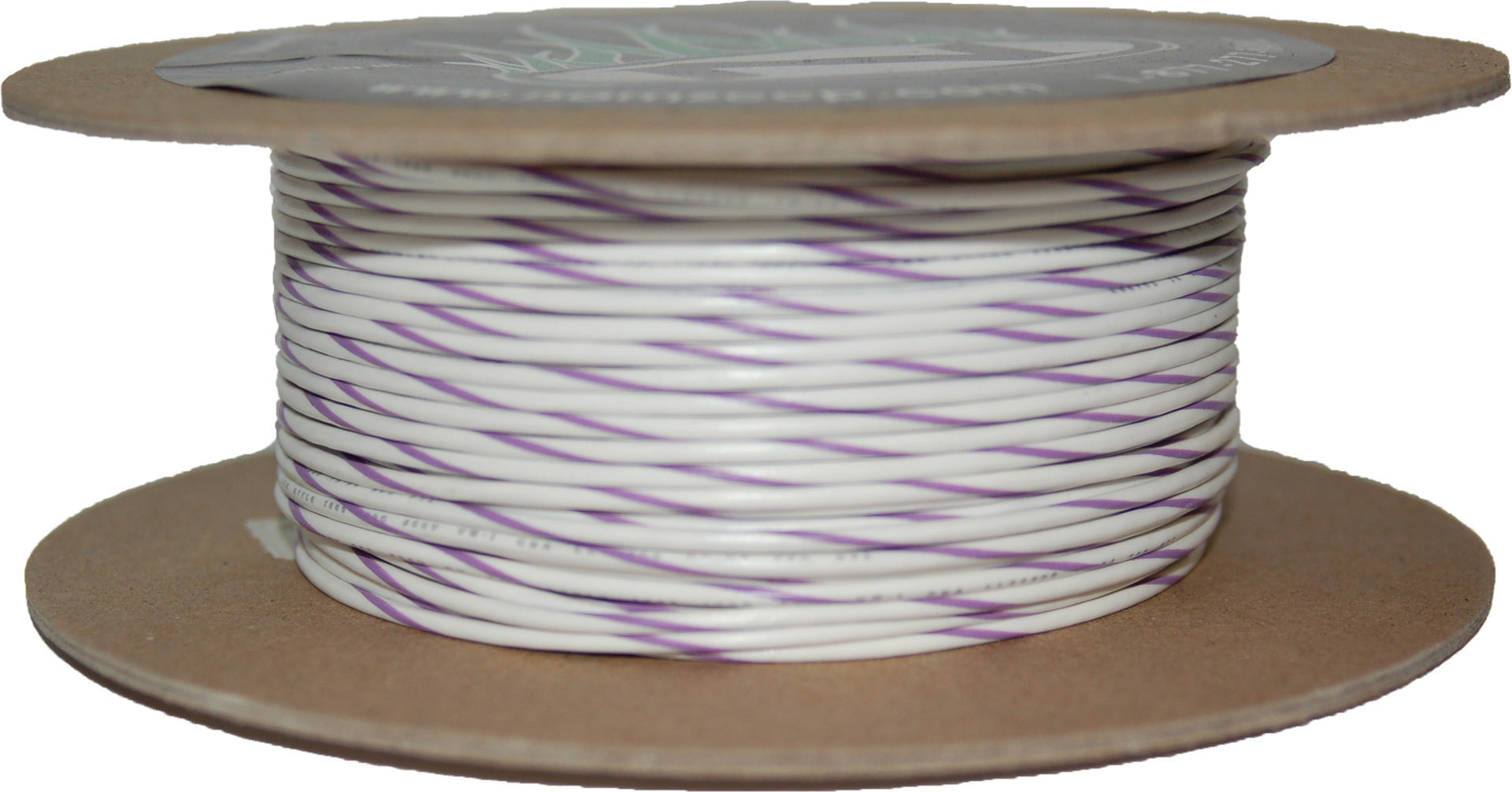 Namz Custom Cycle 100’ Spool 20-gauge Wire (white/violet Stripe) - Watercraft Collection