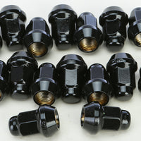 AWC 10mmx1.25 Tapered Lug Nuts Black 60’ 14mm Head 16/Pk - Wheel Components