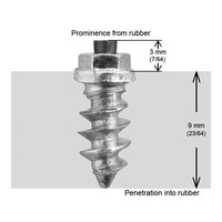 Igrip 11mm Shoulder Screw Studs Qty 24 - Snowmobile Collection