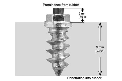 Igrip 11mm Shoulder Screw Studs Qty 24 - Snowmobile Collection