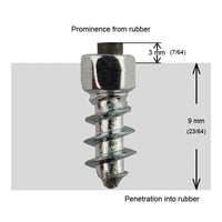 Igrip 11mm Standard Screw Studs Qty 100 - Snowmobile Collection