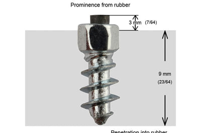 Igrip 11mm Standard Screw Studs Qty 100 - Snowmobile Collection