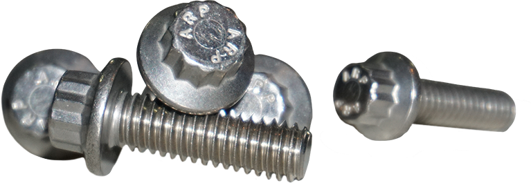 LYNDALL BRAKES 12 Point Front Rotor Bolts Machined Finish 5/16 18x1