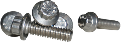 Lyndall Brakes 12 Point Front Rotor Bolts Machined Finish 5/16-18x1