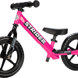Strider 12 Sport Bike Matte Grey - Pink - Offroad Collection
