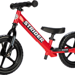 Strider 12 Sport Bike Matte Grey - Red - Offroad Collection