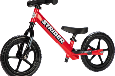 Strider 12 Sport Bike Matte Grey - Red - Offroad Collection