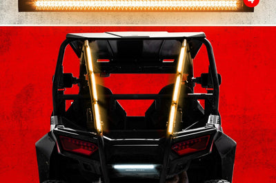 Xk Glow 12’’ Strobe Tube Lights Blue/red 8pc - Atv Performance Products