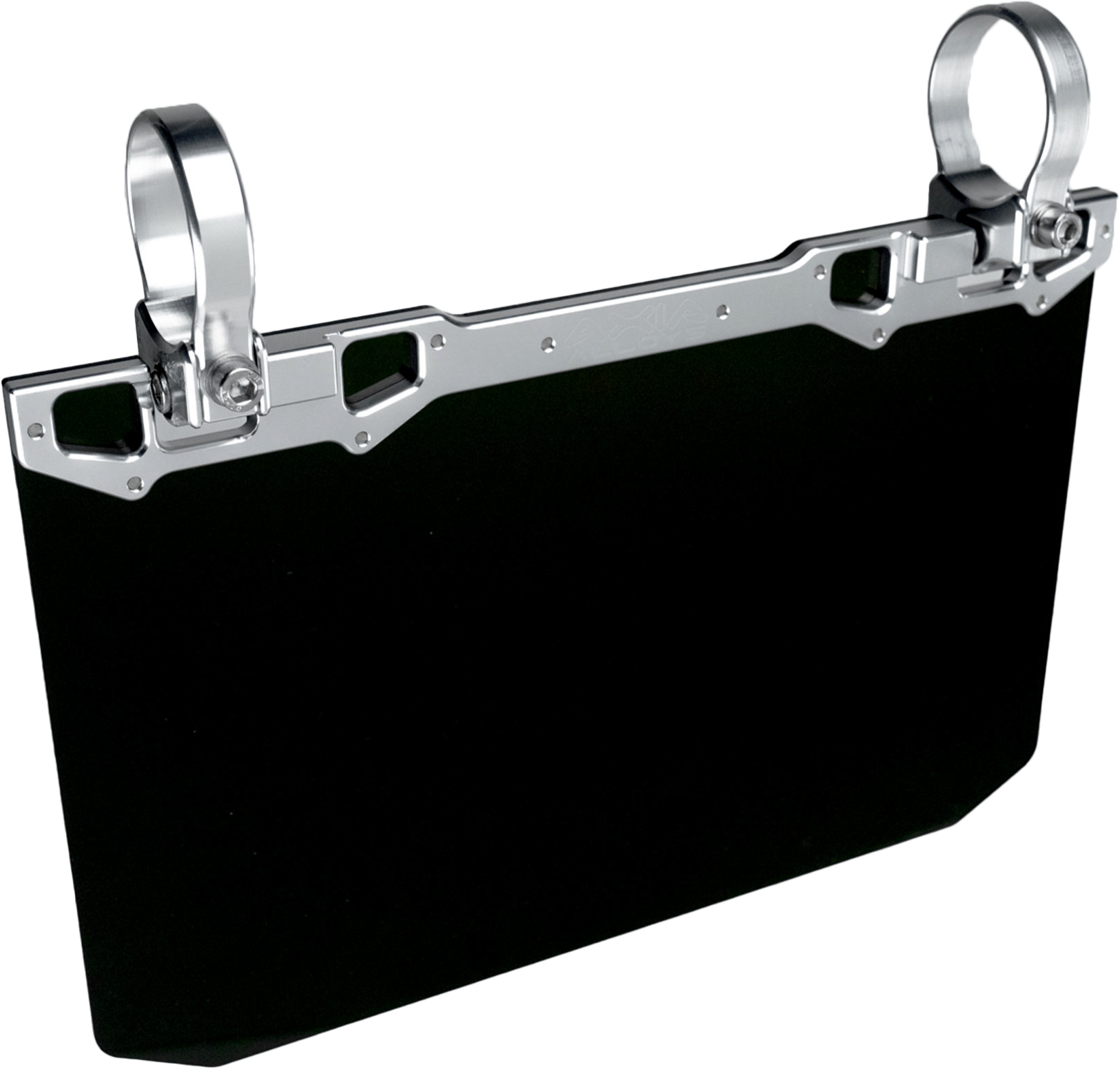 AXIA 12’’ X 8’’ Narrow Mount Sun Viso W/Solid Black Shield Silver - Mounts/Brackets