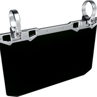 AXIA 12’’ X 8’’ Narrow Mount Sun Viso W/Solid Black Shield Silver - Mounts/Brackets