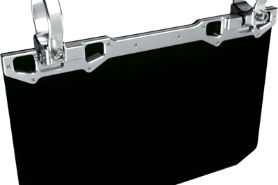 AXIA 12’’ X 8’’ Narrow Mount Sun Viso W/Solid Black Shield Silver - Mounts/Brackets