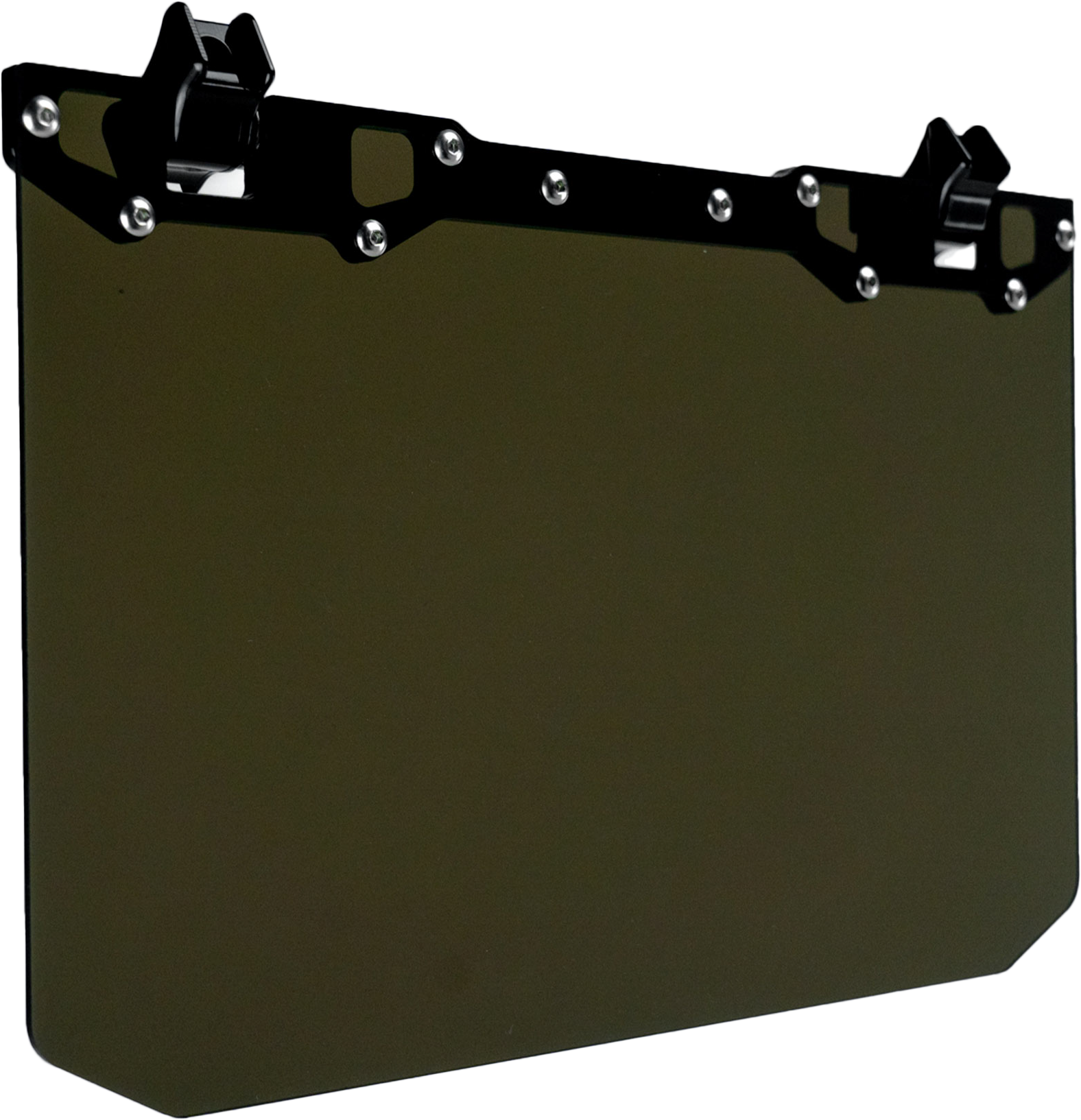 AXIA 12’’ X 8’’ Narrow Mount Sun Viso W/Tinted Shield Black - Mounts/Brackets