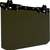 AXIA 12’’ X 8’’ Narrow Mount Sun Viso W/Tinted Shield Black - Mounts/Brackets