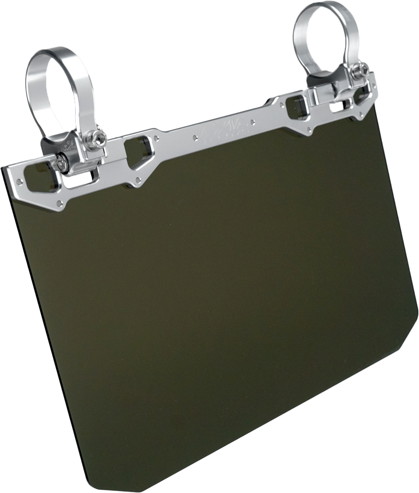 AXIA 12’’ X 8’’ Narrow Mount Sun Viso W/Tinted Shield Silver - Mounts/Brackets