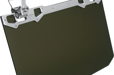 AXIA 12’’ X 8’’ Narrow Mount Sun Viso W/Tinted Shield Silver - Mounts/Brackets