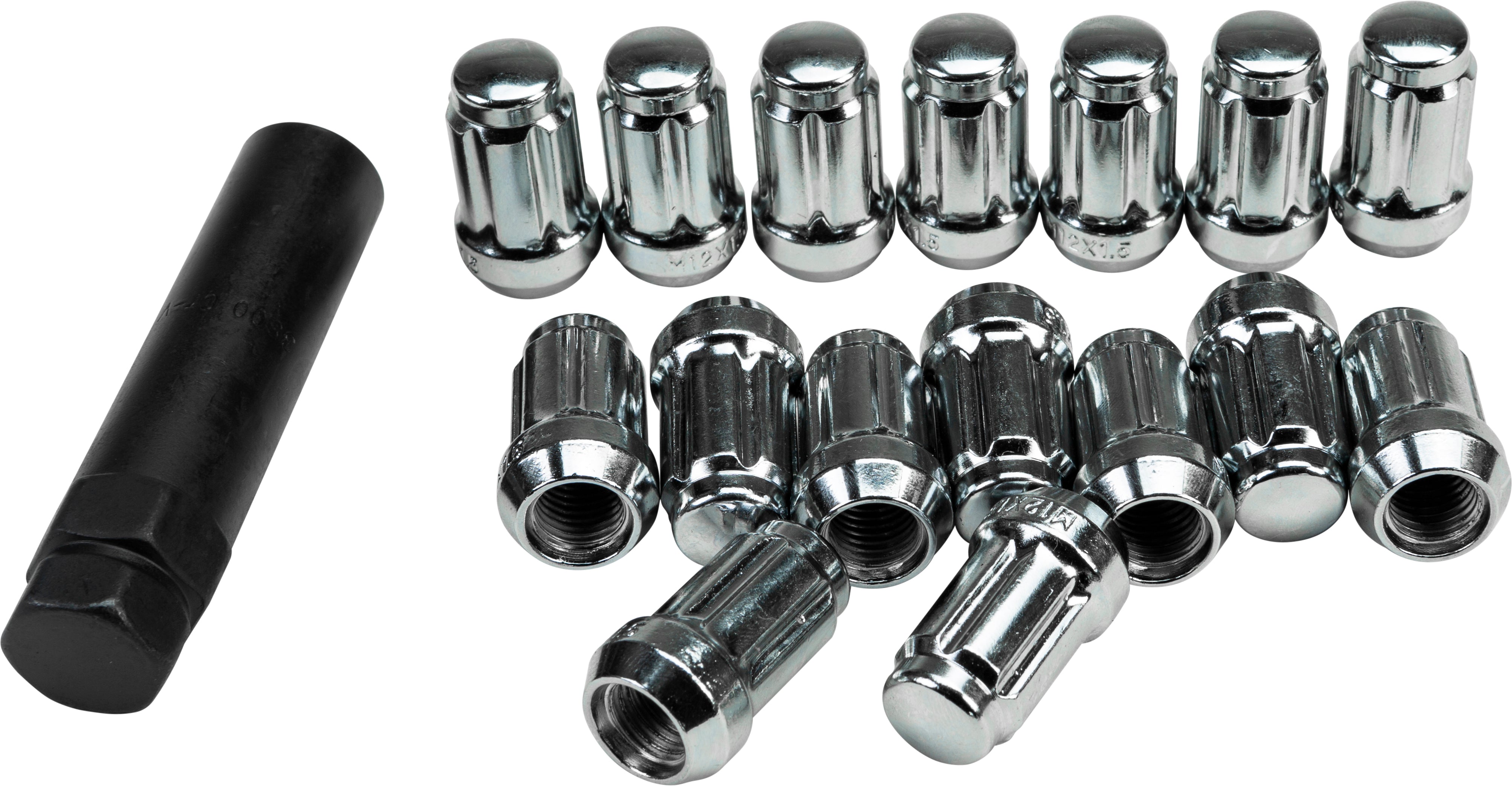 AWC 12mmx1.50 Lock Style Lug Nuts W/Key 16/Pk - Wheel Components
