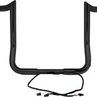 BAGGERNATION 14’’ Monkey Bagger Bar Prewired Satin Black `14 23 Flh/Flt