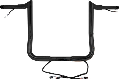 BAGGERNATION 14’’ Monkey Bagger Bar Prewired Satin Black `14 23 Flh/Flt
