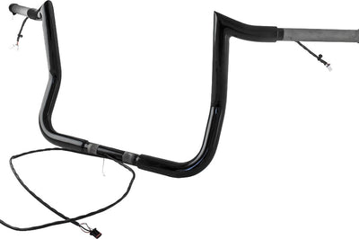 BAGGERNATION 14’’ Monkey Bagger Bar Prewired Satin Black `14 23 Flh/Flt