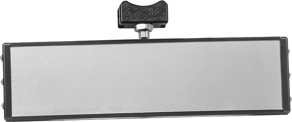 Axia 17’’ Wide Panoramic Rearview Mirror Chrome W/ 0.5’’ Arms - Black - Atv Performance Products