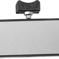 Axia 17’’ Wide Panoramic Rearview Mirror Chrome W/ 0.5’’ Arms - Black - Atv Performance Products